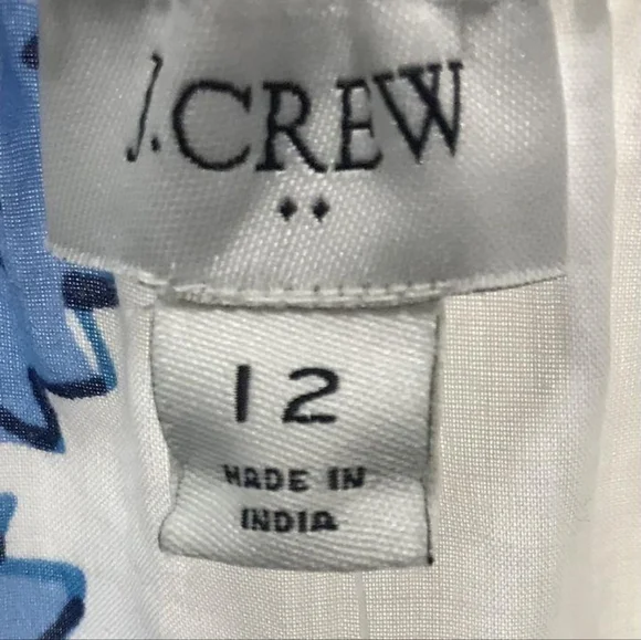 NWT J CREW Square Neck Off Shoulder Midi Dress Size 12